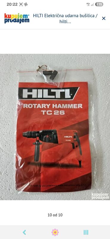 Ostalo: Prodajem novu i kvalitetnu električnu bušilicu / hilti marke HILTI na lalafo.rs — 7 Ostalo: Prodajem novu i kvalitetnu električnu bušilicu / hilti marke HILTI — 7