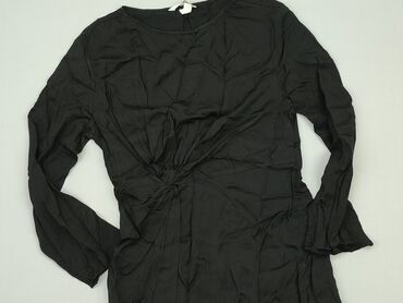 czarna sukienki długi rękaw: Sukienka, S, H&M, stan - Bardzo dobry