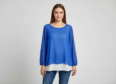 bluzki z tiulowymi rękawami reserved: Women's blouse, size S