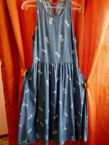 голубое платья: Күнүмдүк көйнөк, Жай, M (EU 38)