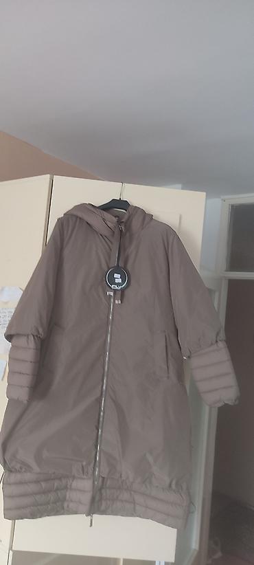 air max command orange: Ženska zimska jakna s kapuljačom – braon/taupe nijansa - Kroj: duža — 2