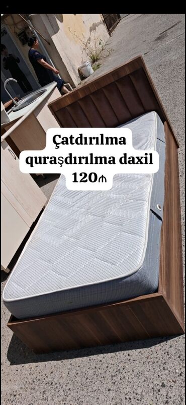 İşlənmiş, Təknəfərlik çarpayı, Matras ilə