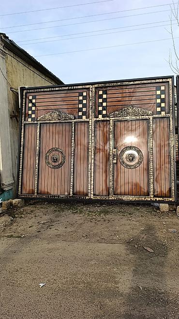 Həyət darvazaları: Yeni Dəmir Həyət darvazası, Mexaniki, Qapı ilə, rəng - Qara, Kredit var, Pulsuz quraşdırma, Pulsuz çatdırılma — 3