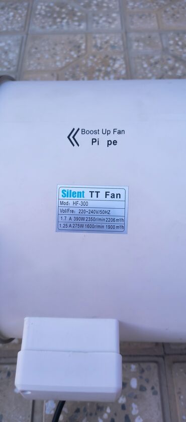 Другие строительные материалы: Silent tt fan mator F300 min 1600m3 max 2206 m3 hava verir kanalin