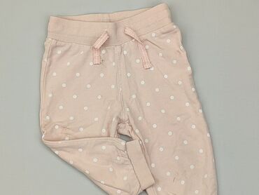 spodnie dresowe rozowe: Sweatpants, 6-9 months, condition - Good