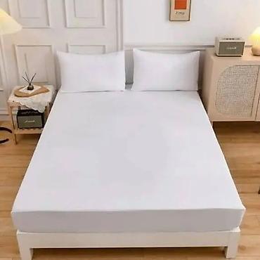 Posteljina: Elastična navlaka za dušek (fitted čaršav) sa jastučnicama - — 8