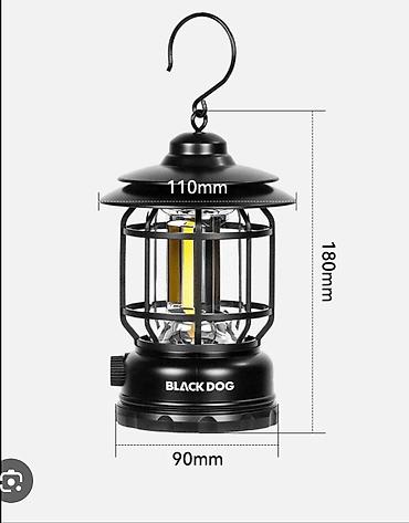 retro: BLACK DOG Candlelight Retro Camping Lamp — портативный ретро-фонарь с — 6