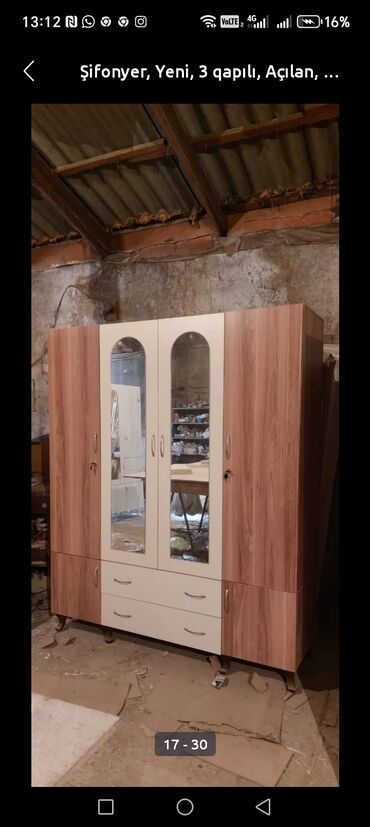 Dolablar: Yeni, 3 qapılı Düz dolab, Dolab-asılqan -da lalafo.az — 15 Dolablar: Yeni, 3 qapılı Düz dolab, Dolab-asılqan — 15
