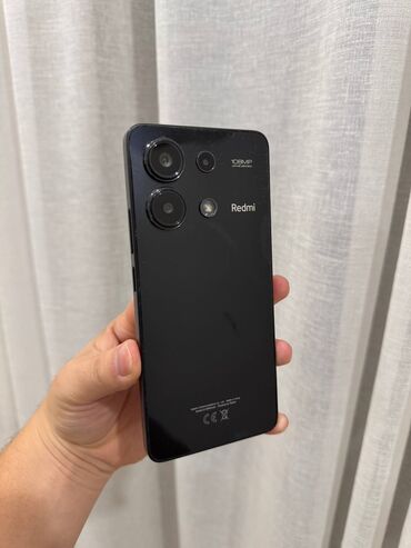 батарейки для телефона: Redmi, Redmi Note 13, Колдонулган, 256 ГБ, түсү - Кара, 2 SIM
