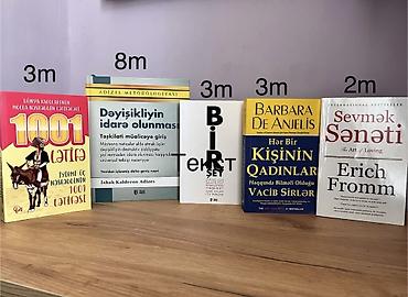 Bədii ədəbiyyat: Ayrı-ayrı satılan kitablar. Qiymət şəkildə qeyd olunub. Kitablar: - — 2