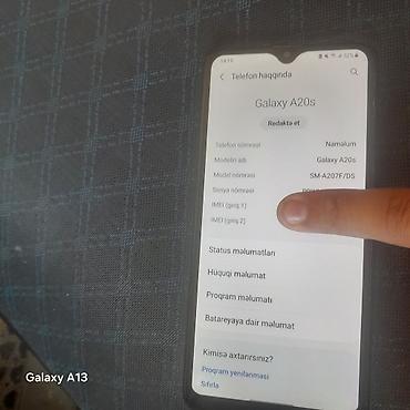 samsung tablet a 6: Samsung Galaxy A20s, 32 GB, rəng - Qara, İki sim kartlı — 3