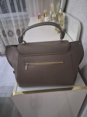 Çantalar: Salvatore Ferragamo qadın əl çantası - Rəng: taupe/boz-qəhvəyi - — 3