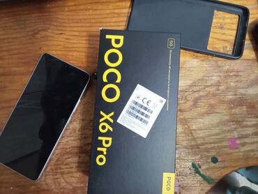 стекло для телефона: Poco X6 Pro 5G, Колдонулган, 512 ГБ, түсү - Боз, 2 SIM
