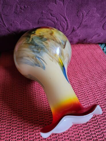 Ostali kućni dekor: Murano nova vaza,duvano staklo 70te. god. Vaza nova dim — 9