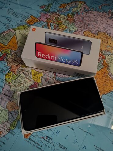 xiaomi redmi note 8 432: Xiaomi Redmi Note 9S, 128 GB, rəng - Boz, 
 Düyməli, Barmaq izi, İki sim kartlı