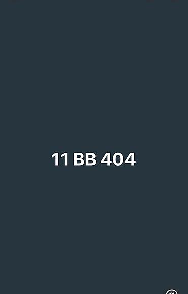 Avtonömrə: 11 BB 404 - Seriya: BB - Rəqəmlər: 404 - Kombinasiya lalafo.az -da Avtonömrə: 11 BB 404 - Seriya: BB - Rəqəmlər: 404 - Kombinasiya