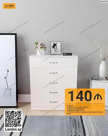 Komodlar: Komod – LA MINI Məhsul kodu: 6148 Xüsusiyyətlər: - Ölçülər: Dərinlik — 1