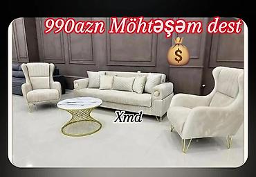 Divan və kreslo dəstləri: Yeni, Divan, 2 kreslo — 1
