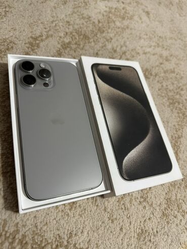 айфон 15 про в бишкеке: IPhone 15 Pro Max, Колдонулган, 512 ГБ, Desert Titanium, Куту, 86 %