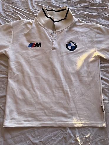 bmw футболка: Поло BMW M - Цвет: белый - Дизайн: фирменные нашивки — логотип BMW на — 1