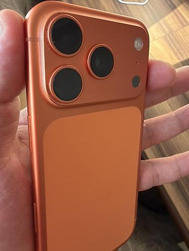 Мобильные телефоны и аксессуары: İphone 17 Pro, 512 GB, Cosmic Orange, Nano Sim+E Sim. Kreditdə deyil — 1