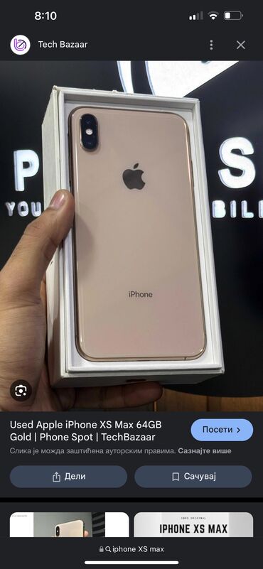 maxi rucni frizider: Apple iPhone iPhone Xs Max, 256 GB