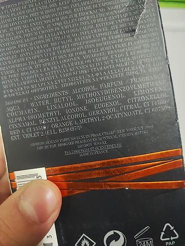 Парфюмерия: Парфюмерия — мужские и унисекс ароматы с коробками. 1) Emporio Armani — 6