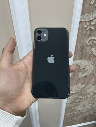 Apple iPhone: IPhone 11, 128 GB, Qara, Zəmanət, Barmaq izi, Simsiz şarj