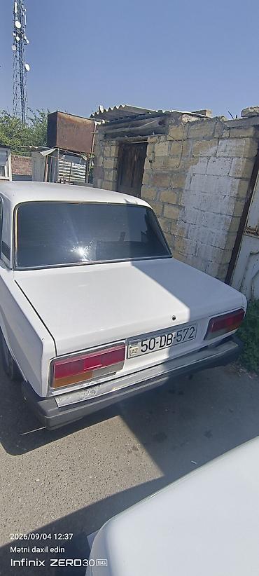 nissan note bufer: VAZ 2107, ağ rəng, sedan, 4 qapı Texniki xüsusiyyətlər və təchizat: - — 4