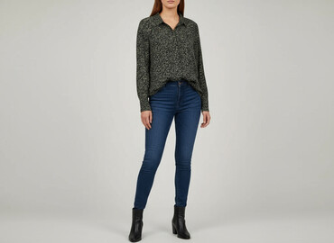 eleganckie sukienki plus size: Carry, Жіноча блуза, розмір 2XL