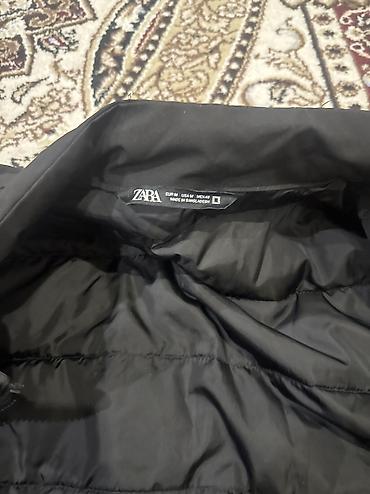 Куртки: Мужская куртка, M, Zara basic, Б/у, цвет - Черный, Самовывоз, Платная доставка — 3