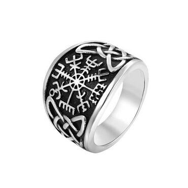 кольца мужские: Модное кольцо мужское из нержавеющей стали в стиле панк, размер