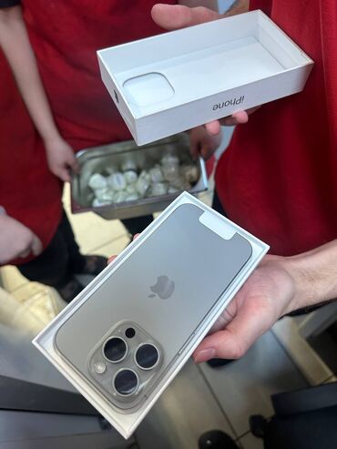 купить мобильный кондиционер в бишкеке: IPhone 15 Pro, Колдонулган, 128 ГБ, Natural Titanium, Заряддоочу түзүлүш, Коргоочу айнек, Каптама, 100 %