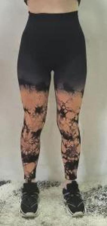 Helanke, biciklistički šortsevi: Ženske sportske helanke sa visokim strukom - Kroj: visok, širok pojas — 18