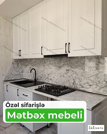 membran metbex mebelleri: Sifarişlə mətbəx dəsti, Özü çəkən petlələr, MDF, Kredit yoxdur — 1