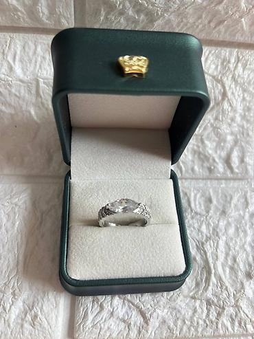 Prstenje: Prstenovi sa cirkonima podesivi– elegantni modeli. - Boja metala — 19