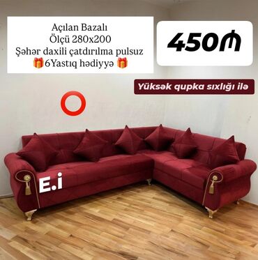 Çarpayılar: Künc divan, Yeni, Açılan, Bazalı, Şəhərdaxili pulsuz çatdırılma