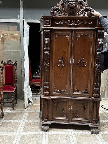 Другое: Antıkvar mebel temiz qoz ağacından şkaf ve kamot şirli mebel biri — 4