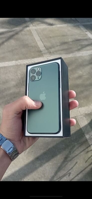 super zeng telefon ucun: IPhone 11 Pro, 64 GB, Matte Midnight Green, Face ID, Simsiz şarj, Sənədlərlə