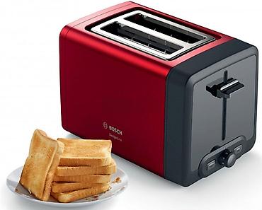 bosch toster: Toster "Bosch TAT4P424 (Qırmızı, 970W)" — 1