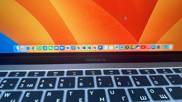 macbook air 2020 m1: Ультрабук, Apple, 8 ГБ ОЭТ, 13.3 ", Колдонулган, Татаал эмес тапшырмалар үчүн, эс тутум SSD
