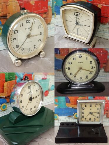 Антикварные часы: Продаю советские будильники "Слава", "Молния" механические, состояние