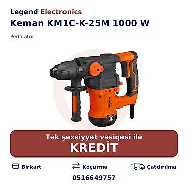 kreditle drel: Elan başlığı: Perforator Keman KM1C-K-25M 1000 W Elan mətni: Keman — 1