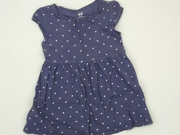 sukienka w kratę czerwona: Dress, H&M, 1.5-2 years, 86-92 cm, condition - Good