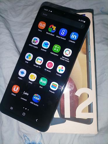 samsung tab 5: Samsung Galaxy A12, 32 GB, rəng - Mavi, İki sim kartlı — 1