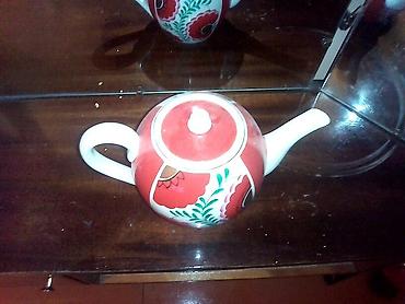 samovar altı podnos: Guzgulu caynik hec islenmeyib — 3