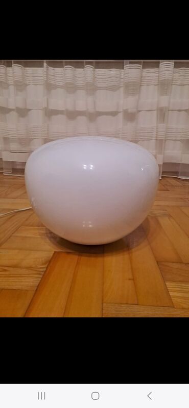Floor lamp, color - White, Used