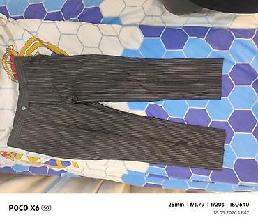 Kostyumlar: Kişi üçün üçlük kostyum dəsti – klassik pinstripe (nazik ağ zolaqlı) — 4