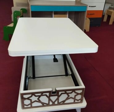 Masalar: Jurnal masası, Yeni, Transformer, MDF, Kvadrat masa