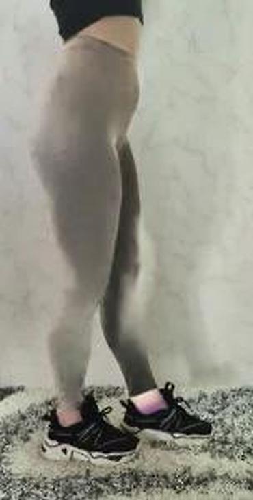 Helanke, biciklistički šortsevi: Ženske sportske helanke – visoki struk, tamno braon - Kroj: uske — 12